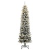 Sapin de Noël artificiel 150 LED et neige floquée 150 cm 