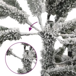 Sapin de Noël artificiel 150 LED et neige floquée 150 cm 