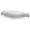 Cadre de lit sans matelas gris béton 90x190 cm 