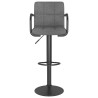 Tabouret de bar Gris clair Tissu 