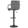 Tabouret de bar Gris clair Tissu 