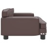 Canapé pour enfants marron 70x45x30 cm similicuir 