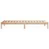 Cadre de lit extra long sans matelas 90x210 cm bois massif pin 