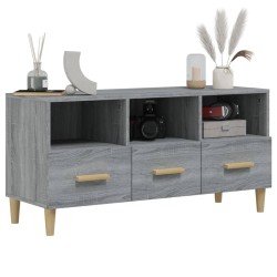 Meuble TV Sonoma gris 102x36x50 cm Bois d'ingénierie 