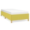 Cadre de lit sans matelas vert 90x190 cm tissu 