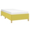 Cadre de lit sans matelas vert 90x190 cm tissu 
