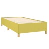 Cadre de lit sans matelas vert 90x190 cm tissu 