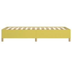 Cadre de lit sans matelas vert 90x190 cm tissu 