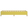 Cadre de lit sans matelas vert 90x190 cm tissu 