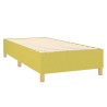 Cadre de lit sans matelas vert 90x190 cm tissu 