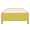 Cadre de lit sans matelas vert 90x190 cm tissu 