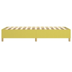 Cadre de lit sans matelas vert 90x190 cm tissu 