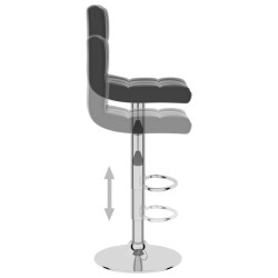Tabouret de bar Noir Similicuir 