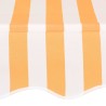 Auvent rétractable manuel 250 cm Rayures oranges et blanches 