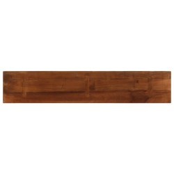 Dessus de table 180x20x3,8cm rectangulaire bois massif récupéré 