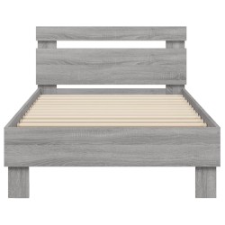 Cadre de lit sans matelas avec tête de lit 90x200 cm 