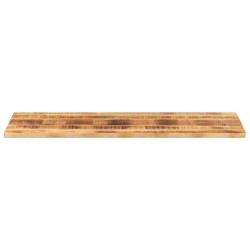 Dessus de table rectangulaire bois massif de manguier brut 