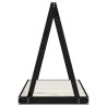 Cadre de lit pour enfant noir 80x160 cm bois de pin massif 