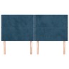 Têtes de lit 4 pcs Bleu foncé 100x5x78/88 cm Velours 
