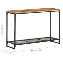 Table console 110x35x75 cm Bois d'acacia massif 