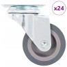 24 pcs Roulettes pivotantes 50 mm 