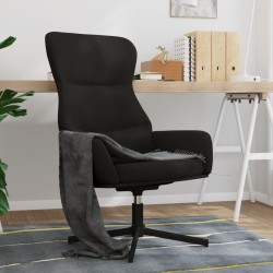 Chaise de relaxation Noir Velours 