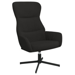 Chaise de relaxation Noir Velours 
