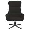 Chaise de relaxation Noir Velours 