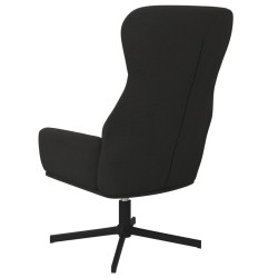 Chaise de relaxation Noir Velours 