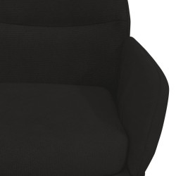 Chaise de relaxation Noir Velours 