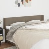 Tête de lit avec oreilles Taupe 183x16x78/88 cm Tissu 