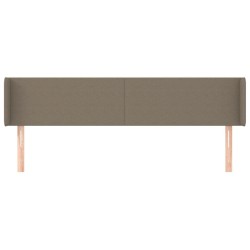 Tête de lit avec oreilles Taupe 183x16x78/88 cm Tissu 