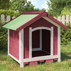Chenil moka 65x65x61,5 cm bois de pin solide 