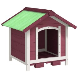 Chenil moka 65x65x61,5 cm bois de pin solide 