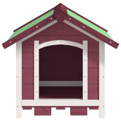 Chenil moka 65x65x61,5 cm bois de pin solide 