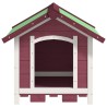 Chenil moka 65x65x61,5 cm bois de pin solide 
