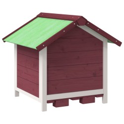Chenil moka 65x65x61,5 cm bois de pin solide 