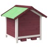 Chenil moka 65x65x61,5 cm bois de pin solide 