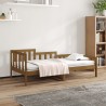 Lit de jour sans matelas marron miel 90x190 cm bois pin massif 