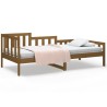 Lit de jour sans matelas marron miel 90x190 cm bois pin massif 