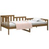 Lit de jour sans matelas marron miel 90x190 cm bois pin massif 