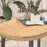 Dessus de table 100x50x4 cm bois de chêne massif ovale 