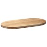 Dessus de table 100x50x4 cm bois de chêne massif ovale 