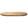 Dessus de table 100x50x4 cm bois de chêne massif ovale 