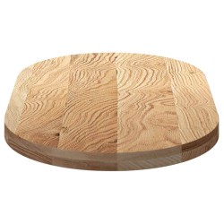 Dessus de table 100x50x4 cm bois de chêne massif ovale 