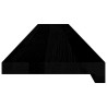 Appuis de fenêtre 2 pcs marron foncé bois de chêne massif 