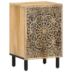 Armoire de salle de bain 38x33x58 cm bois massif de manguier 