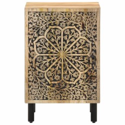 Armoire de salle de bain 38x33x58 cm bois massif de manguier 