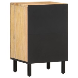 Armoire de salle de bain 38x33x58 cm bois massif de manguier 