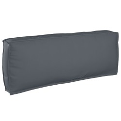 Ensemble de Coussins de Palette 3 Pièces en Tissu Oxford Anthracite 